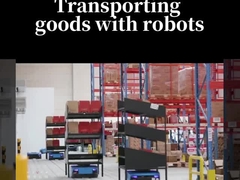 Robot mobile autonomo AMR con capacità di 16AH e velocità massima di camminata di 1,2 m/s