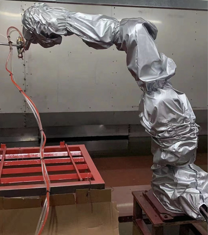 Abbigliamento dei sistemi di protezione del robot per il gruppo di lavoro di spruzzatura del braccio del robot di ABB KUKA