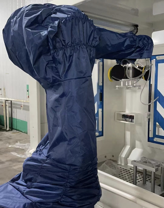 Copertura riutilizzabile del braccio del robot protettiva per FANUC KUKA nel gruppo di lavoro di brillamento di sabbia