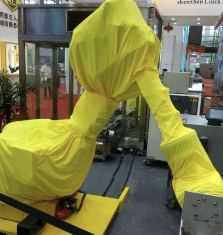 Le coperture del robot della pittura di Fanuc fatte di alto tessuto elastico si adattano ai movimenti estesi ccc