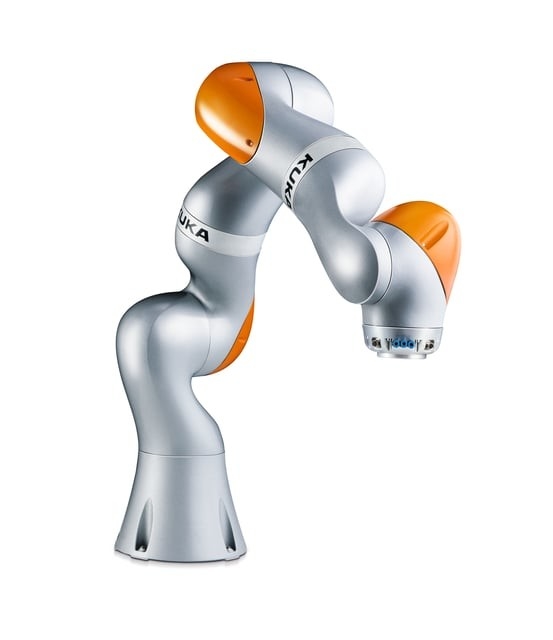Piccola fabbrica di braccio del robot di Diy Kuka 7kg LBR Iiwa 7 R800 nell'applicazione dipingendo incollatura