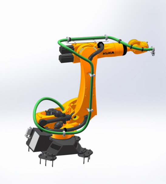 Tipo chiuso componenti robot del pacchetto del vestito dal DPS - con il sistema telescopico della struttura della primavera
