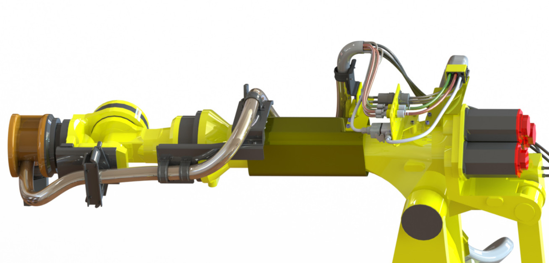 Tipo chiuso componenti robot del pacchetto del vestito dal DPS - con il sistema telescopico della struttura della primavera