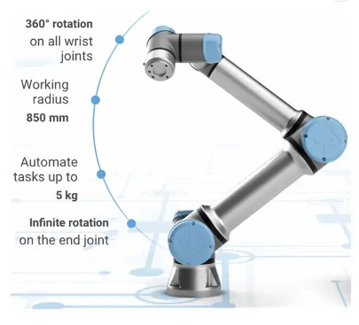 La pinza di presa pneumatica del braccio della pinza di presa robot universale della pinza di presa Ur5 per stringe la separazione della bottiglia Cobot