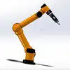 Manipolazione degli alimenti della pinza di presa del robot industriale con un'accuratezza di ripetizione del peso 1kg A di auto di 0.01mm