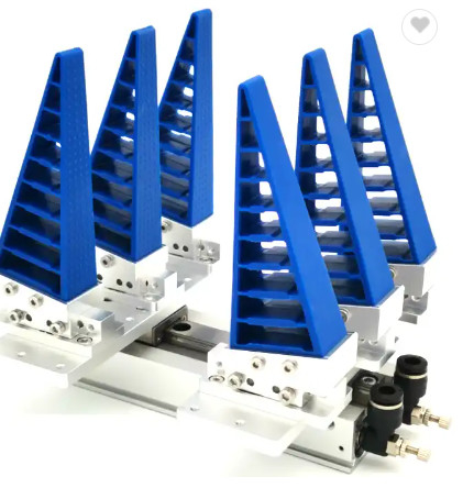 Due 4 6 pinza di presa del robot di 2 dita per le piccole parti lunghezze adattabile flessibile di 100mm - di 66 colpo di 64mm - di 12
