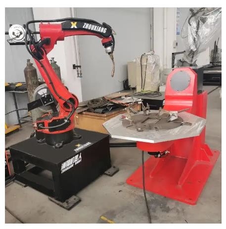 Posizionatore doppio L tipo posizionatore robot 300KG 450mm del robot di asse di FANUC della saldatura ad arco