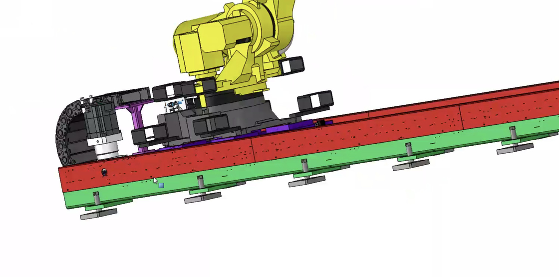 Velocità di funzionamento di rotaie lineari robot efficienti 1 - 3 m/s Adatta per l'installazione fino a 3 unità