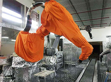 Coperture di armature robotiche con resistenza superficiale 10 7Ω - adatte alla scarica statica