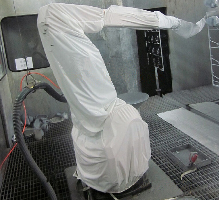 Coperture di armature robotiche con resistenza superficiale 10 7Ω - adatte alla scarica statica