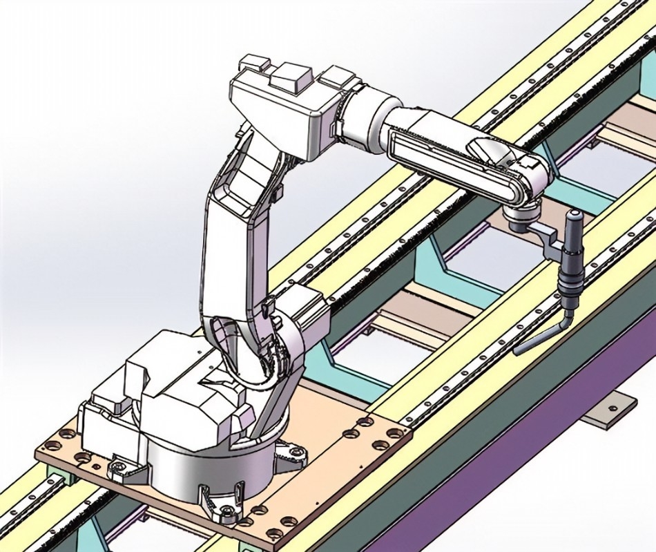 Guida lineare del robot a motore a carico pesante con carico utile di 500 kg e componenti del motore