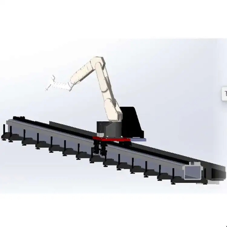Linear Guide Rail Cina GBS-01-W500 Carico utile 500kg per i movimenti di robot industriali come guida ferroviaria