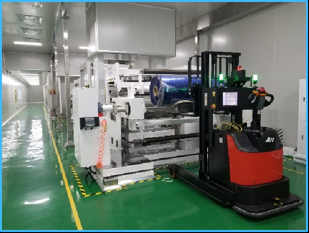 Camione elevatore a forchetta robot velocità regolabile 0-1500mm/s 270kg peso personale certificato CE