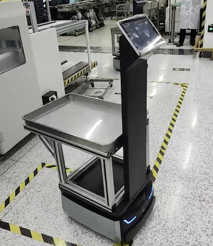 Velocità Autonomo Mobile Robot Batteria a lunga durata Ruote a doppia trazione Carica conforme alla norma nazionale