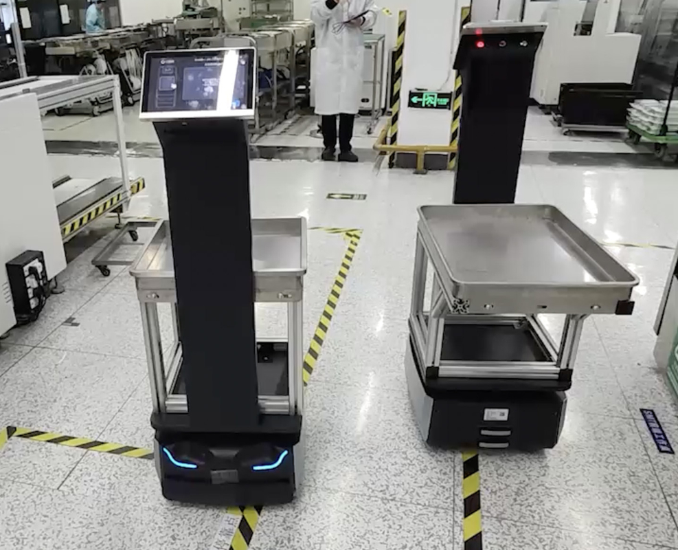 Velocità Autonomo Mobile Robot Batteria a lunga durata Ruote a doppia trazione Carica conforme alla norma nazionale